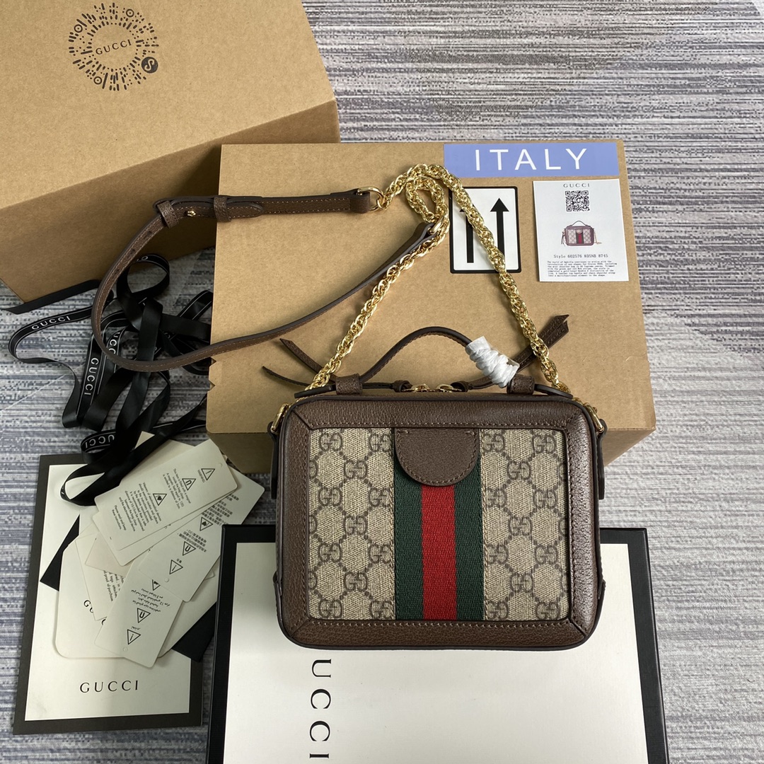 G*u*i ophidia tote-18.5/15/7.5cm