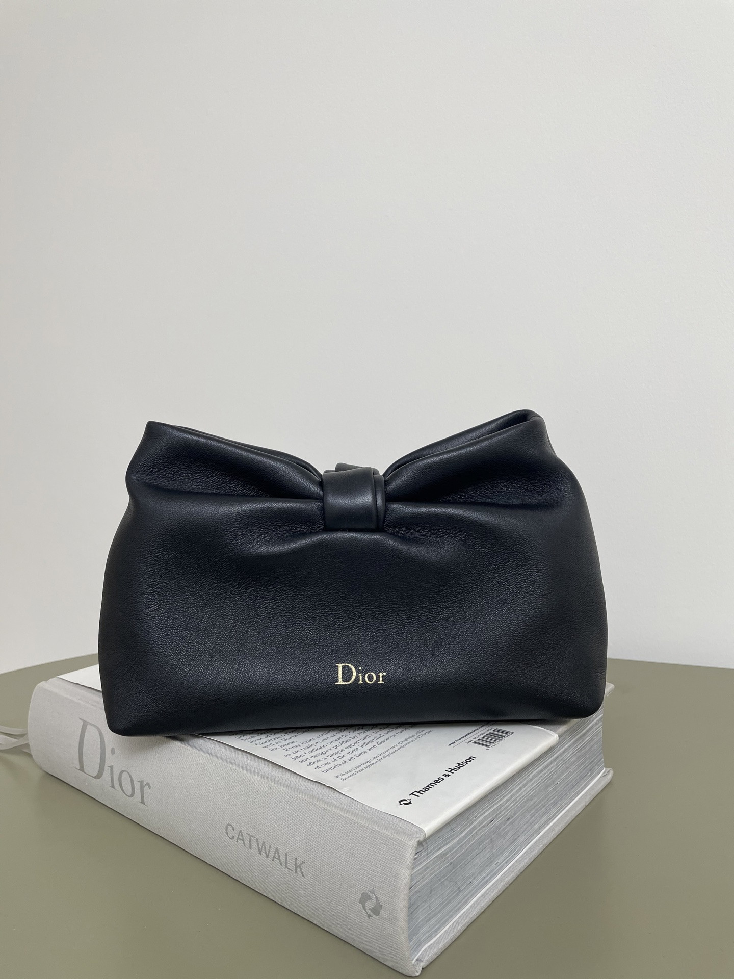 Diro Medium D10r Bow Bag Black Lambskin -26*10*16CM