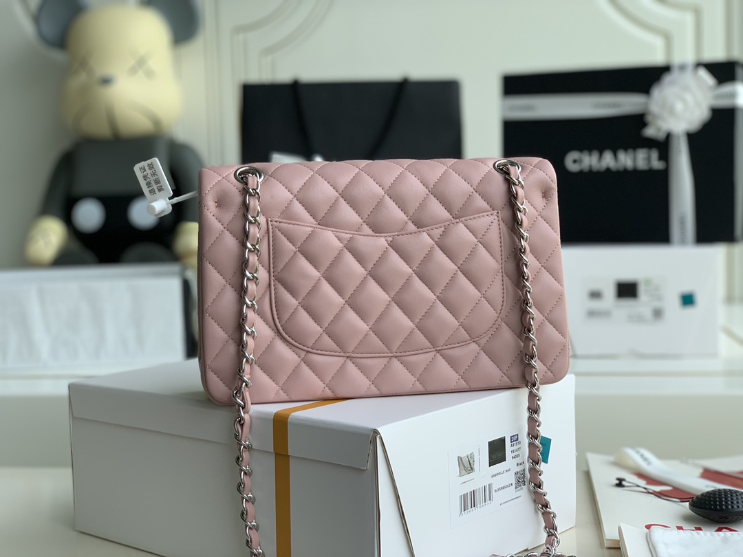 Ch@nel Flap Bag-Lambskin-25CM