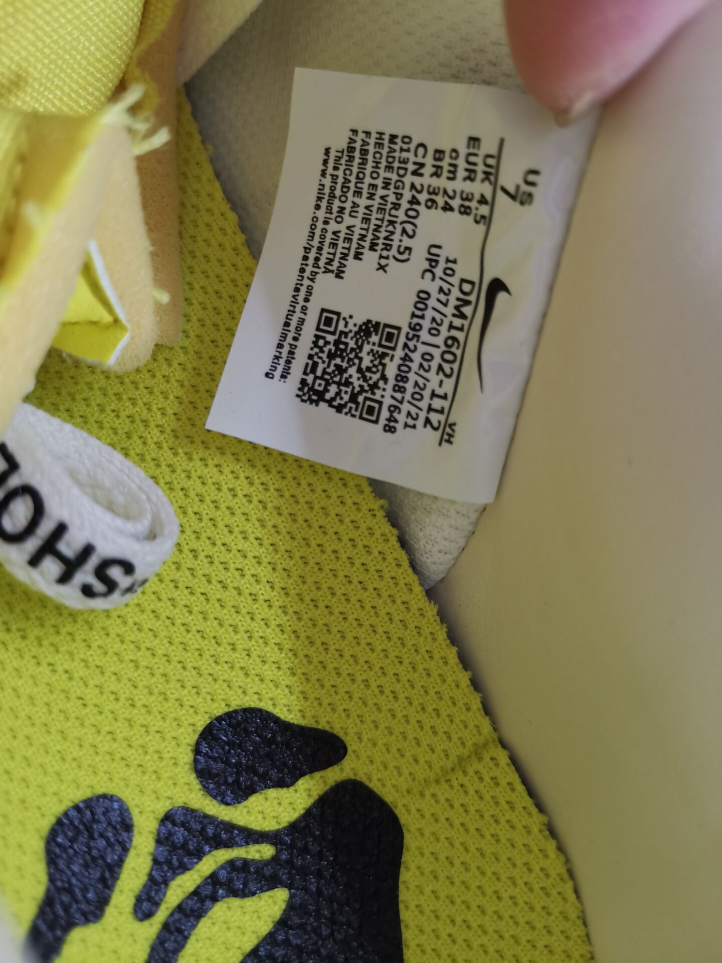 NIKE DUNK LOW OFF-WHITE LOT 10 DM1602-112