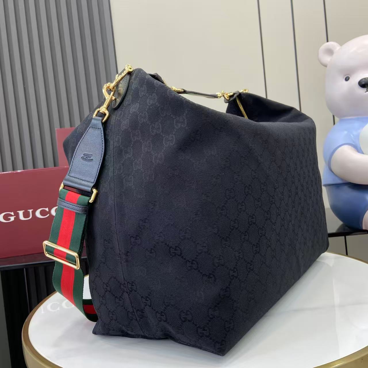 Guc*ci Brera GG Canvas Large Shoulder Bag-46*29*20.5CM