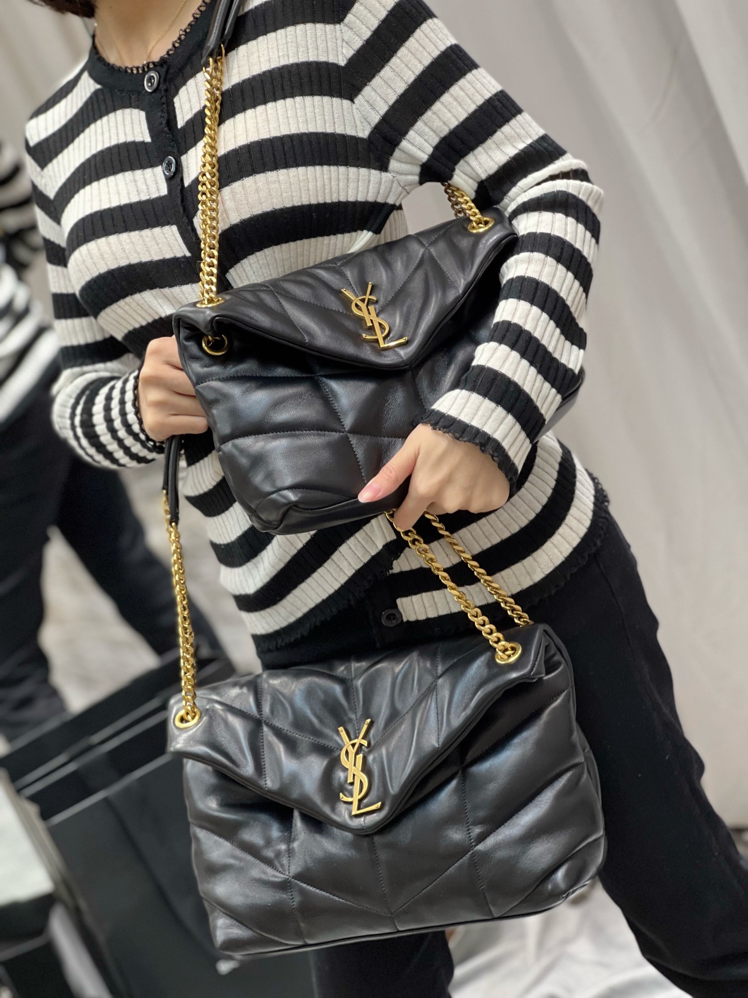 Y*L loulou puffer-lambskin leather