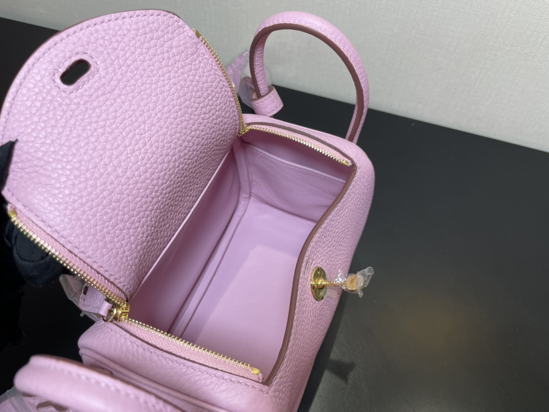 H**mes lindy 19-togo leather-19cm
