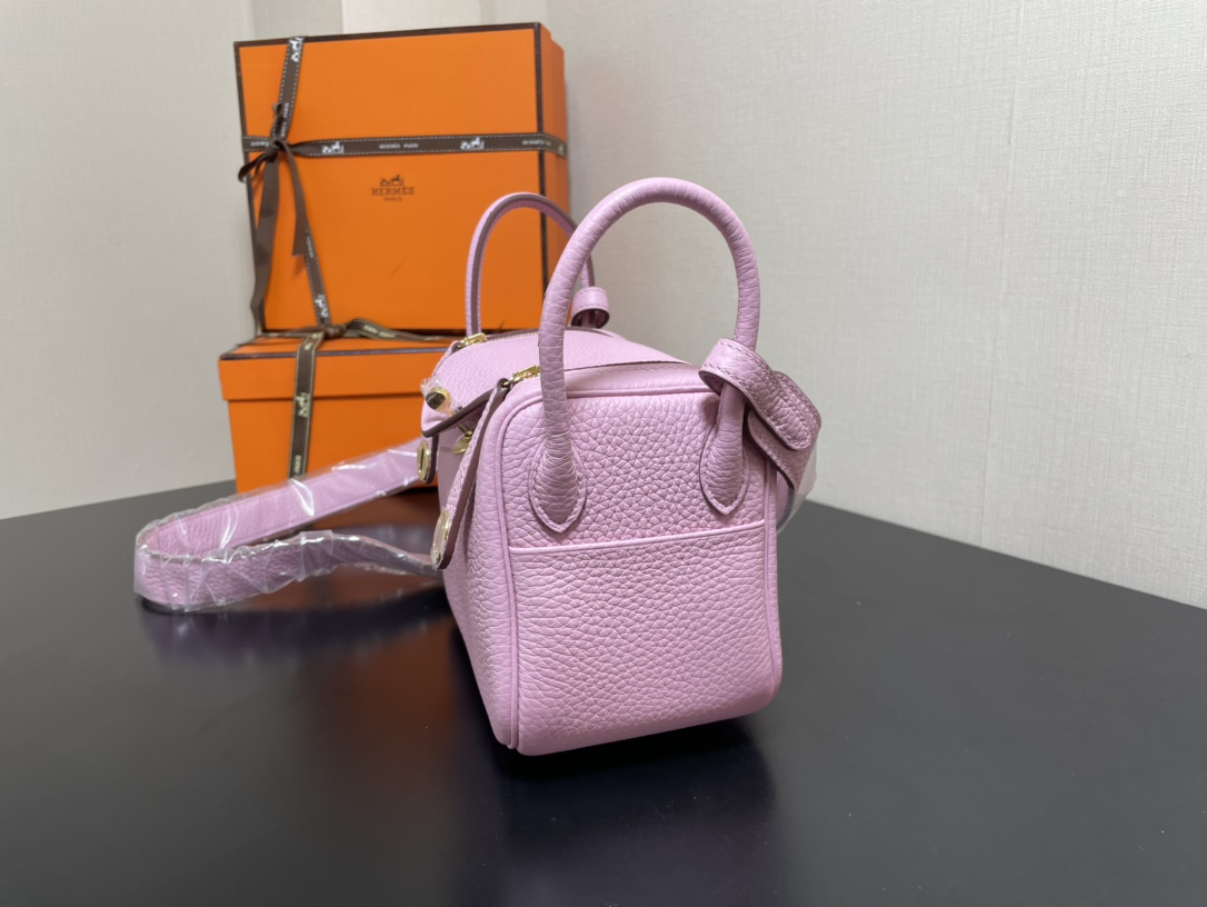H**mes lindy 19-togo leather-19cm