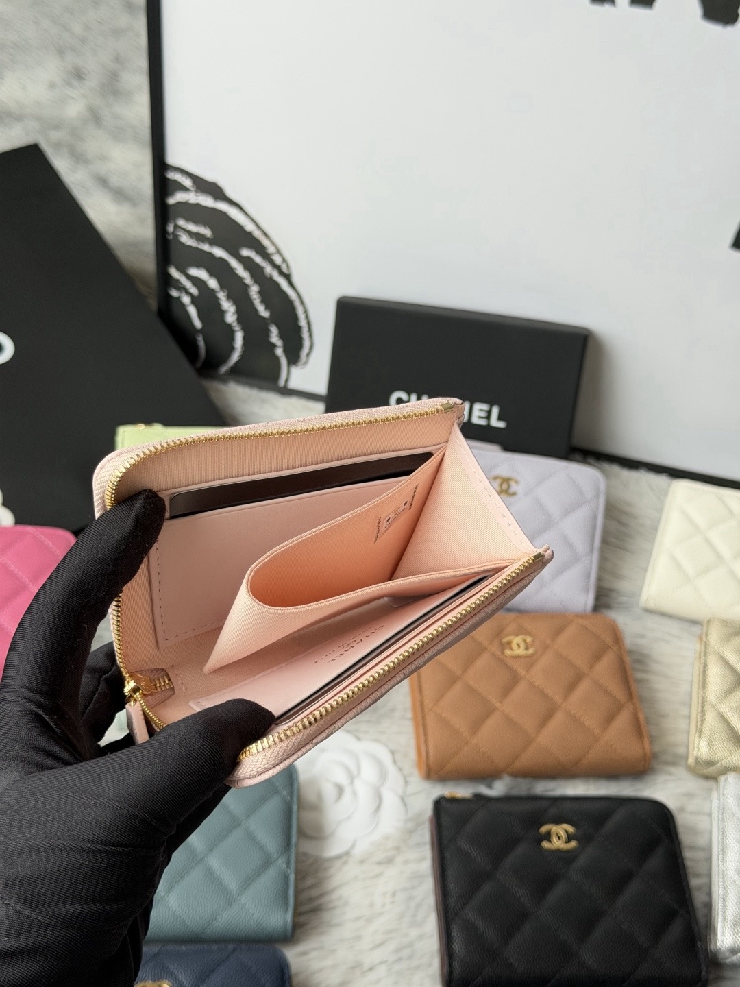 Ch@nel Wallet-11.5×9.2×2CM