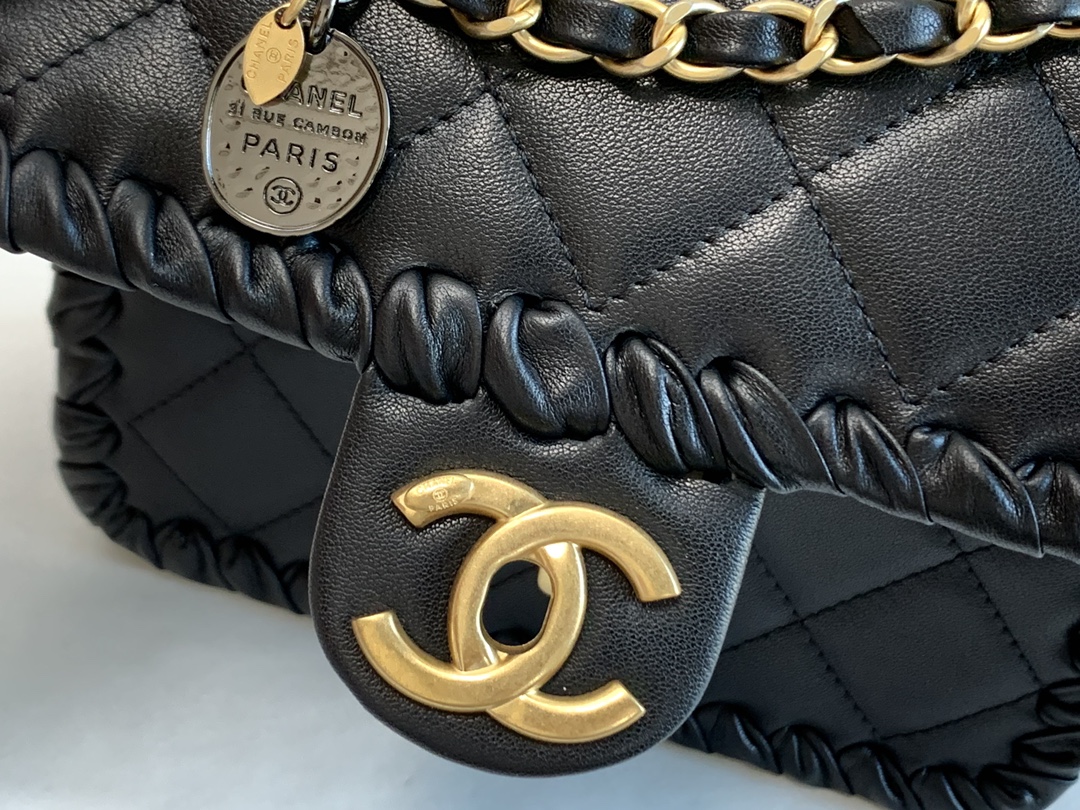 Ch@nel Flap Bag-15*19*6CM