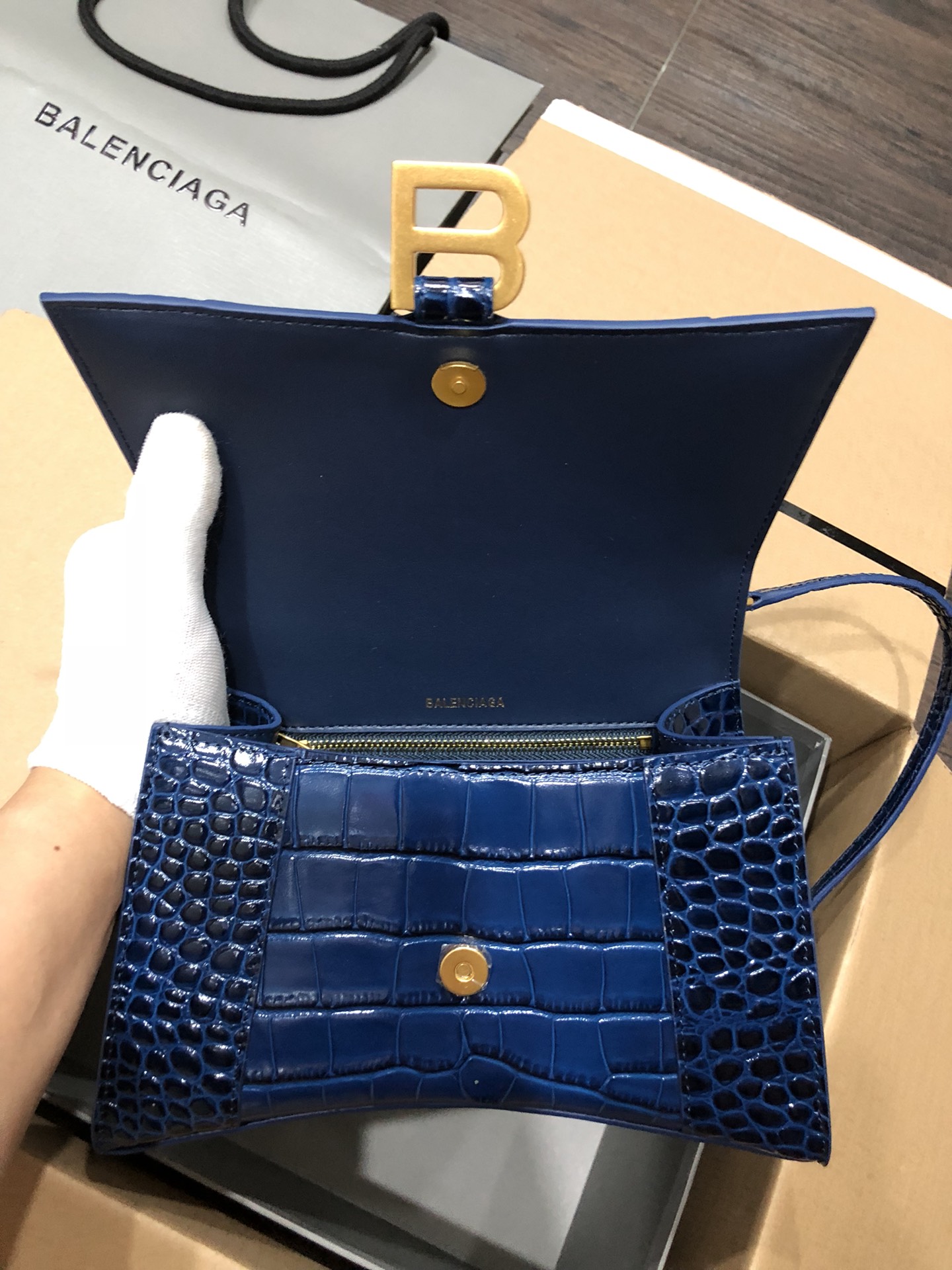 Ba*len*cia*ga hourglass bag-23x10x24cm