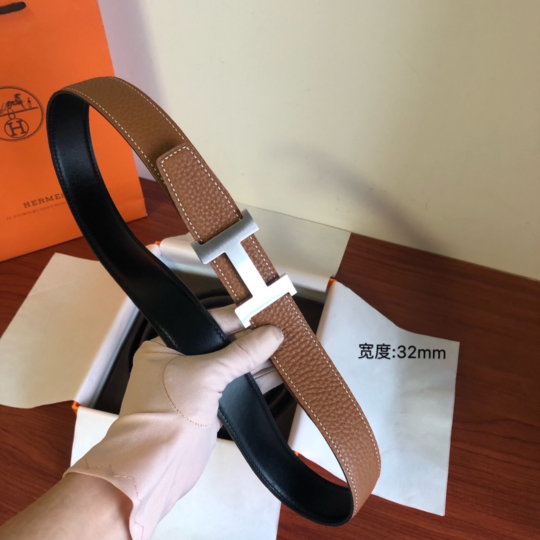 H**mes belt-3.2cm