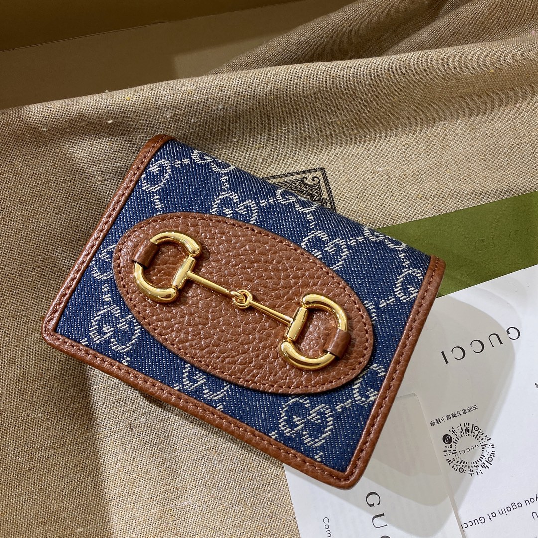 G*u*i 1955 horsebit wallet-11x 8.5 x 3cm