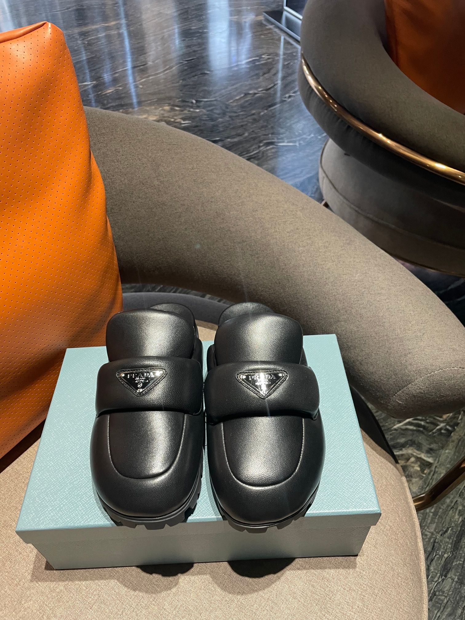 Pra*a boots 2023ss-3cm