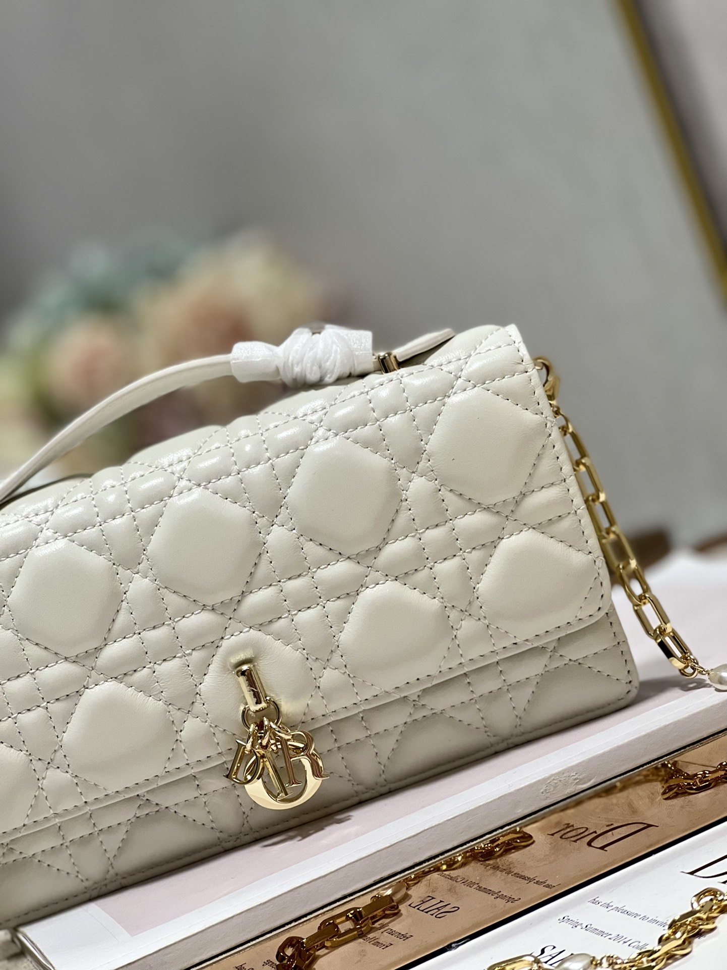 lady D*or bag-21 x 11.5 x 4.5cm