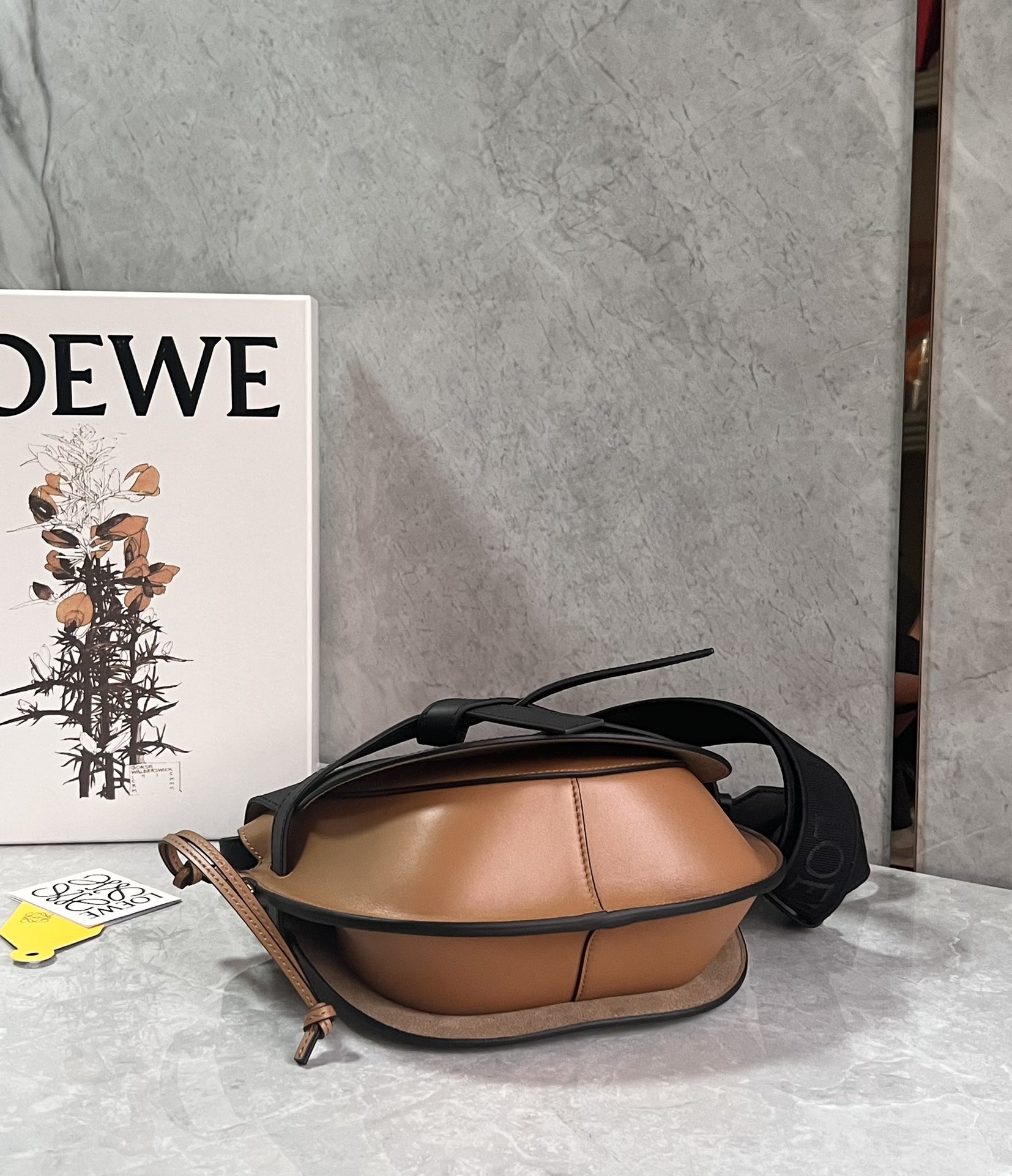 L0ew* puzzle gatedual bag-25*19*11.5cm