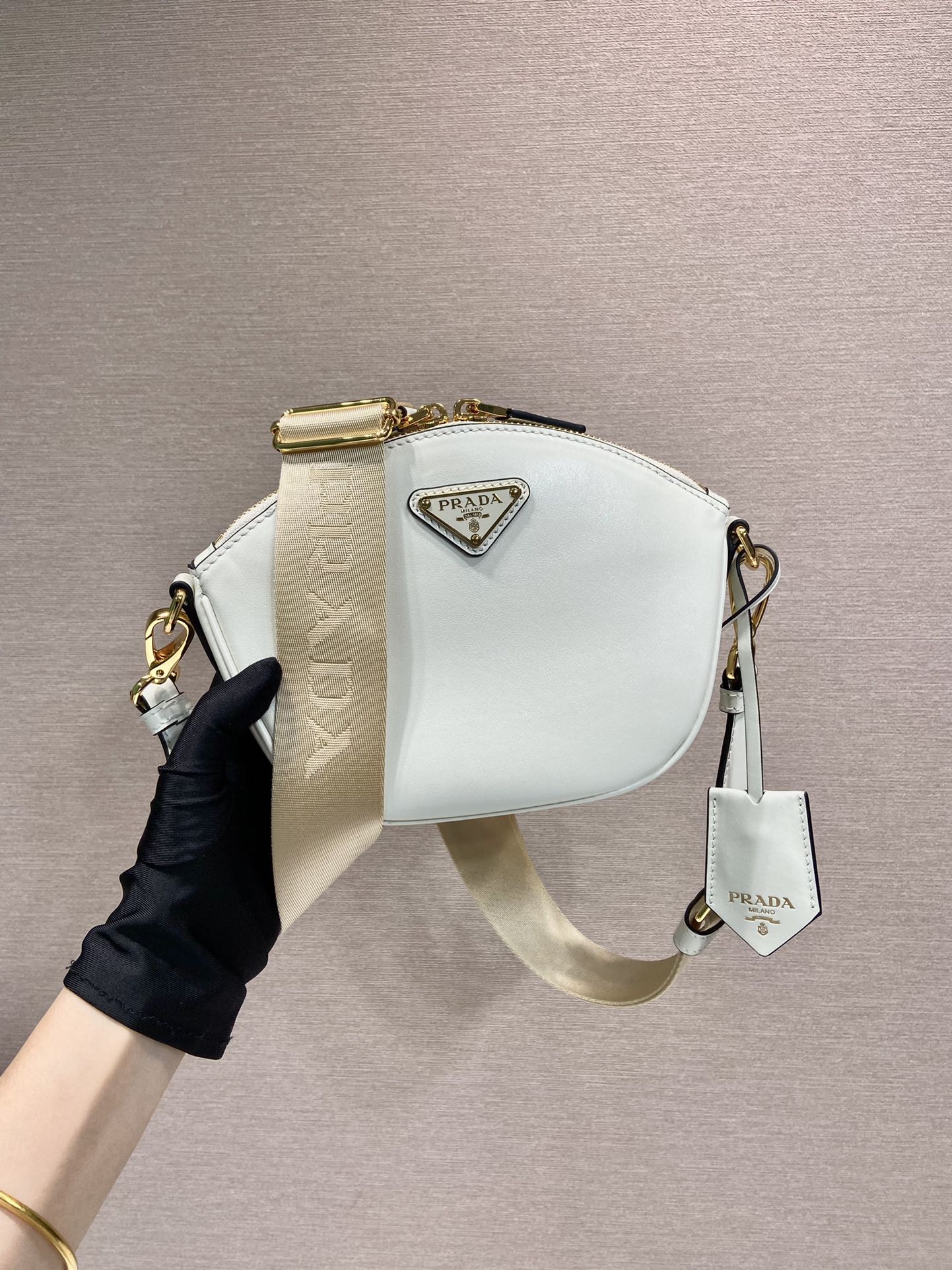 Pra*a 1bh212 crossbody bag-18*15*8cm