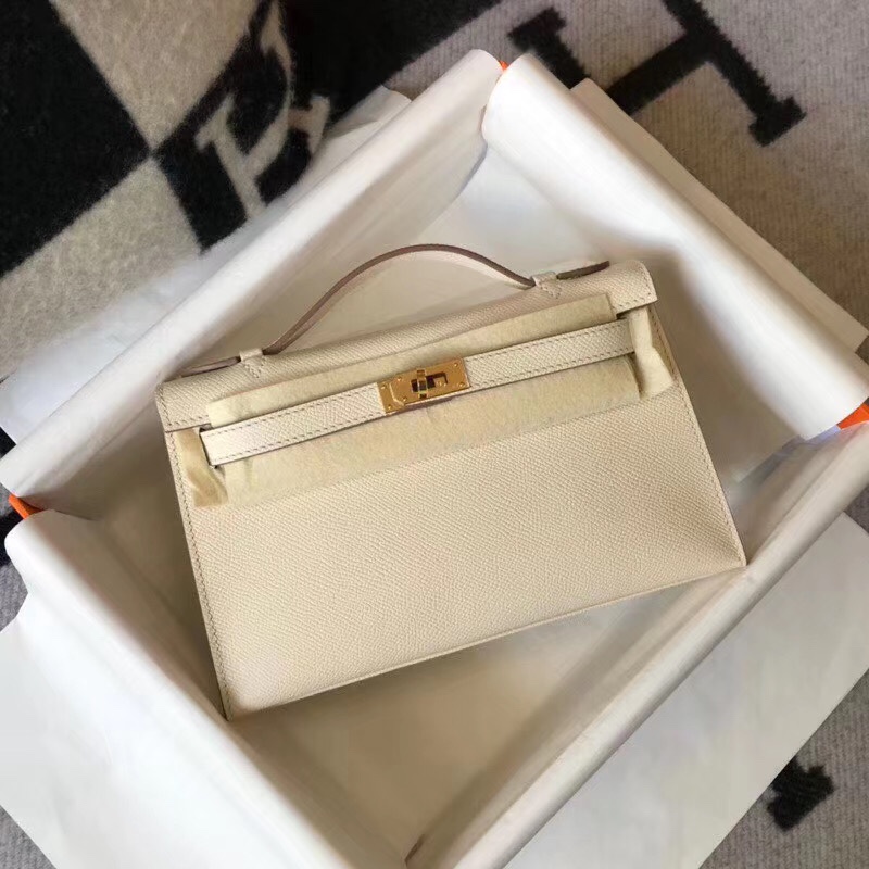 H**mes mini kelly pochette-epsom leather-22cm