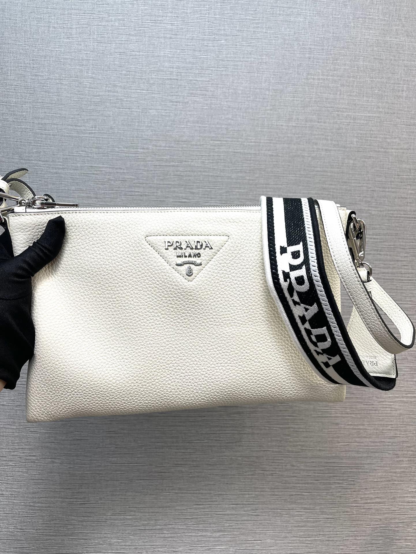Pra*a 1bh050 double-strap backpack bag-30*19.5cm