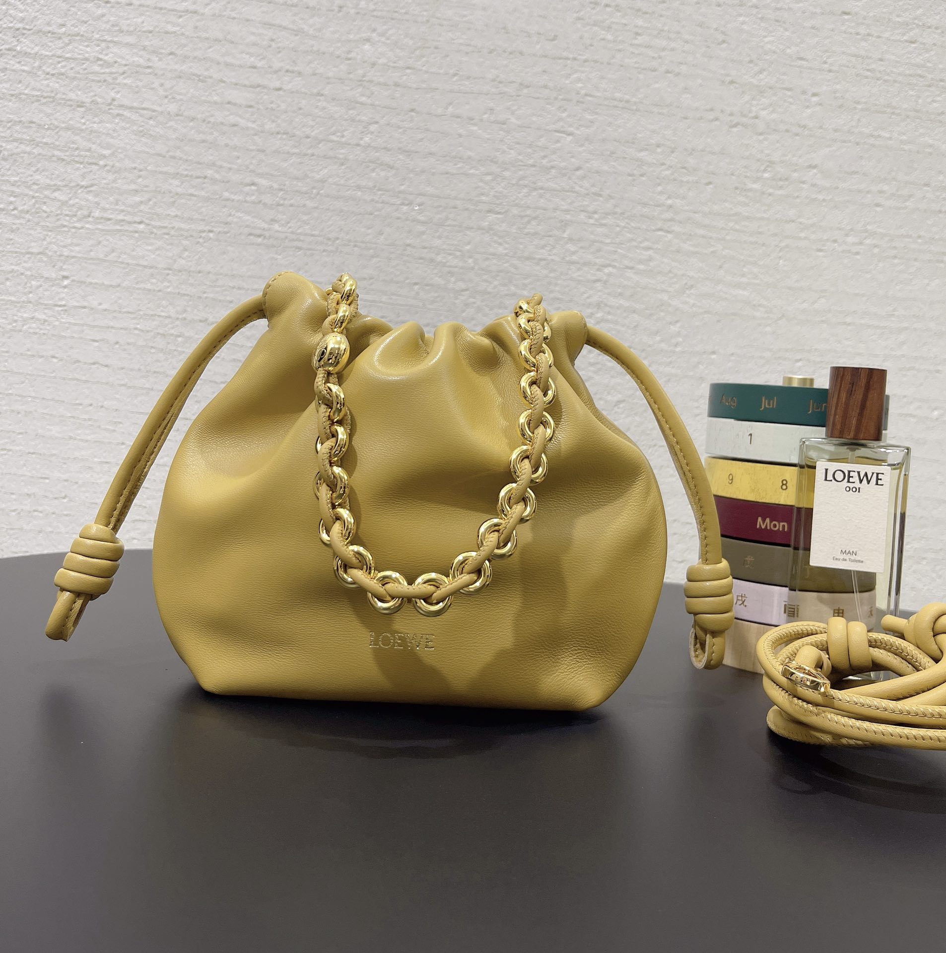 L0ew* flamenco purse 23*5.5*17cm