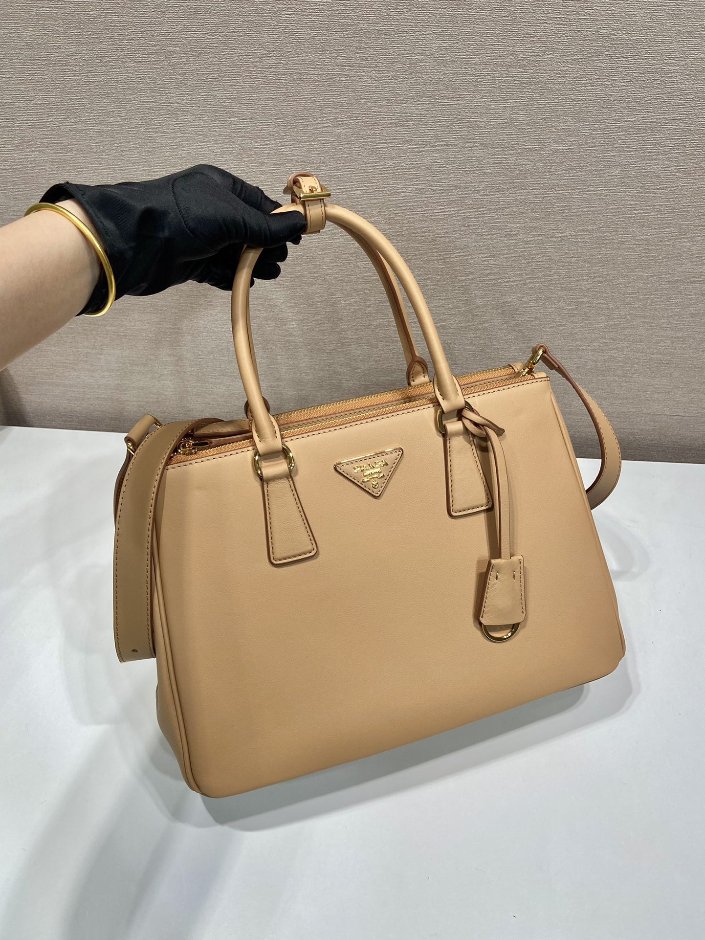 Pra*a borsa galleria in saffiano 1ba863-28*20*12&32*22.5*13.5cm