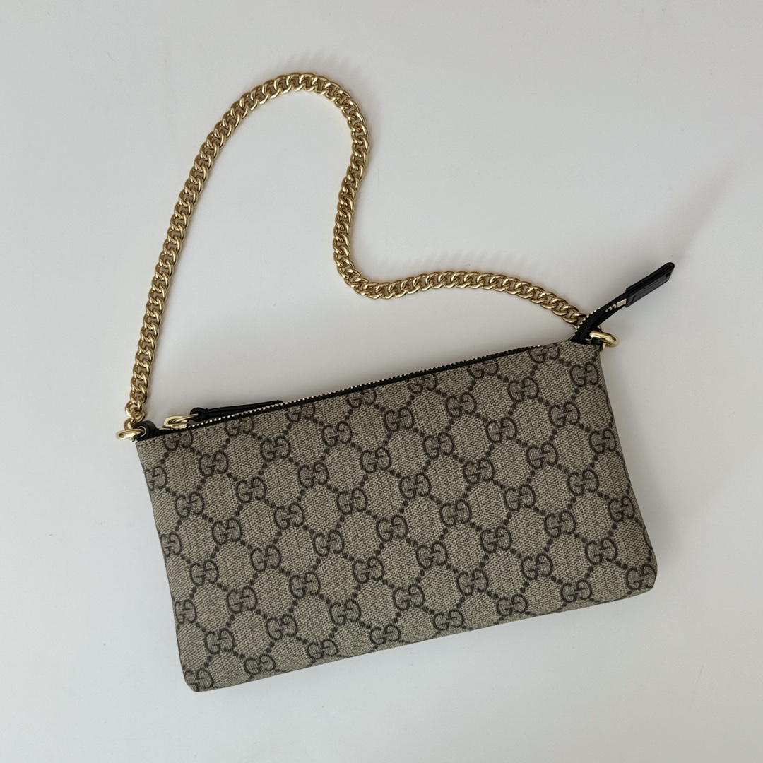 Gvc*1 gg svp*me monogram wrist wallet-22.5*13*2.5cm