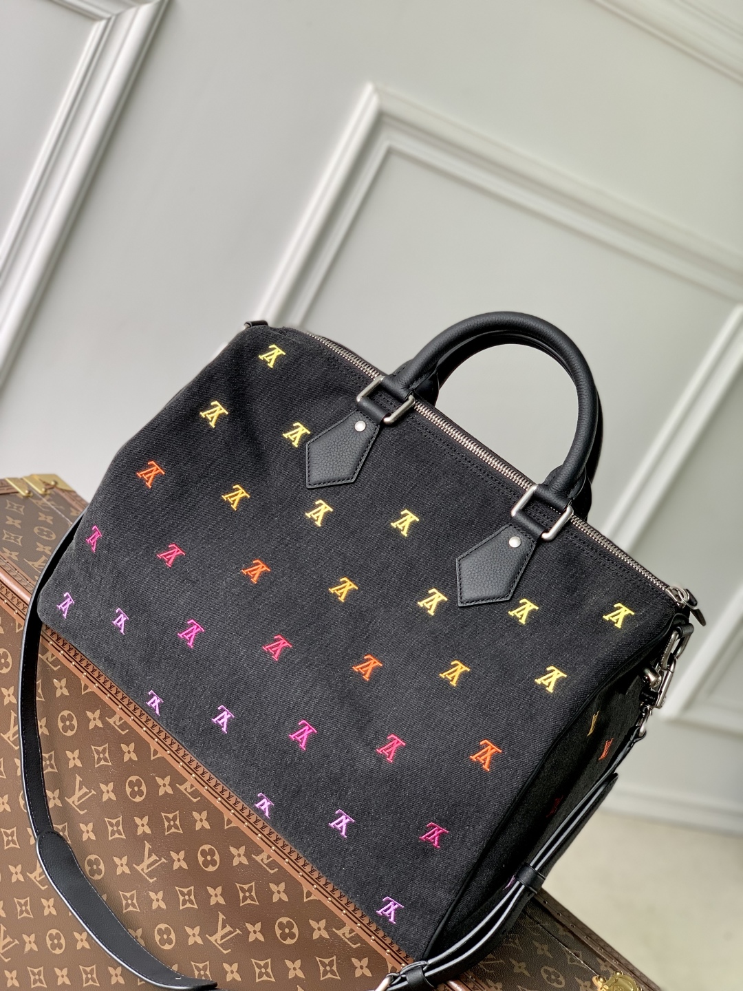 l0vis vvtt0n speedy 40 bandoulière以lv blason De*1m-40 x 26 x 23cm