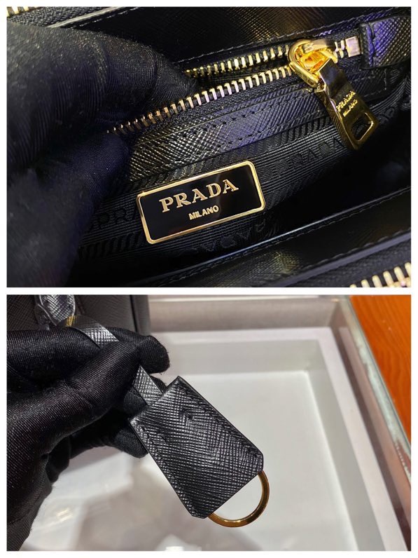 Pra*a borsa galleria small in saffiano 1ba906-20*15*9.5cm