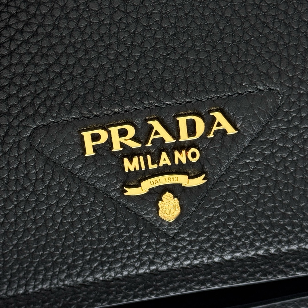 Pra*a 1BD314 Leather Shoulder Bag-23*18*9CM