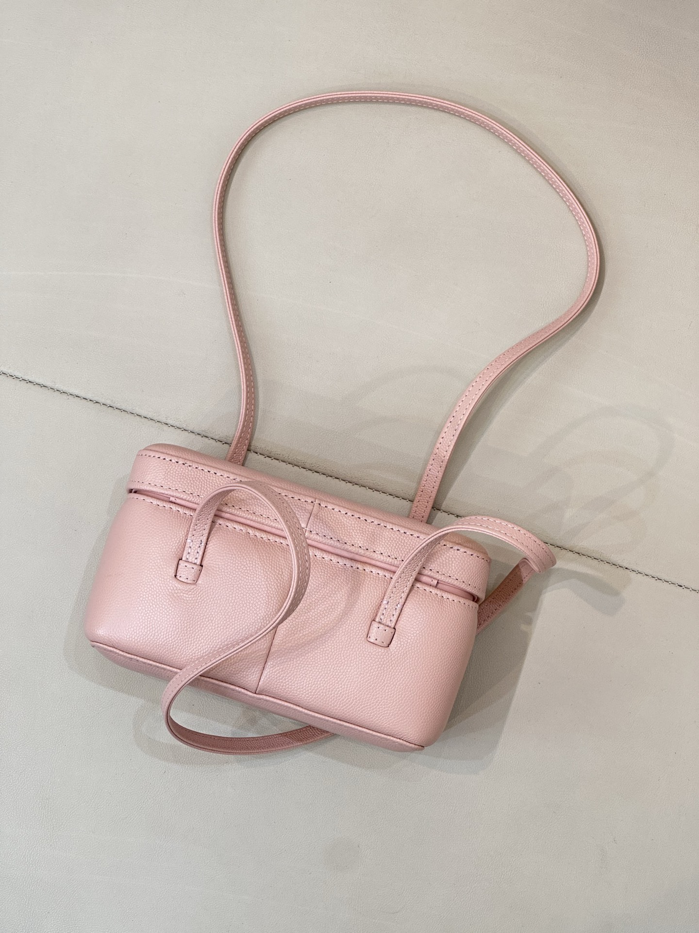 Ch@nel Long Vanity With Leather Strap-19CM