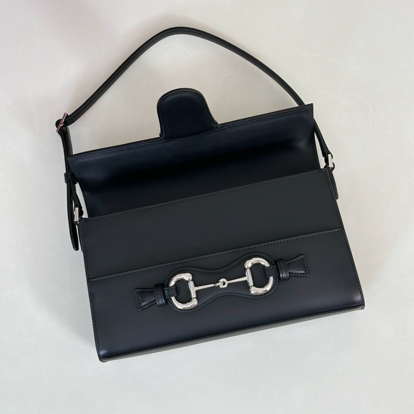 Guc*ci Horsebit Ristretto Bag-26*4.5*14.5CM
