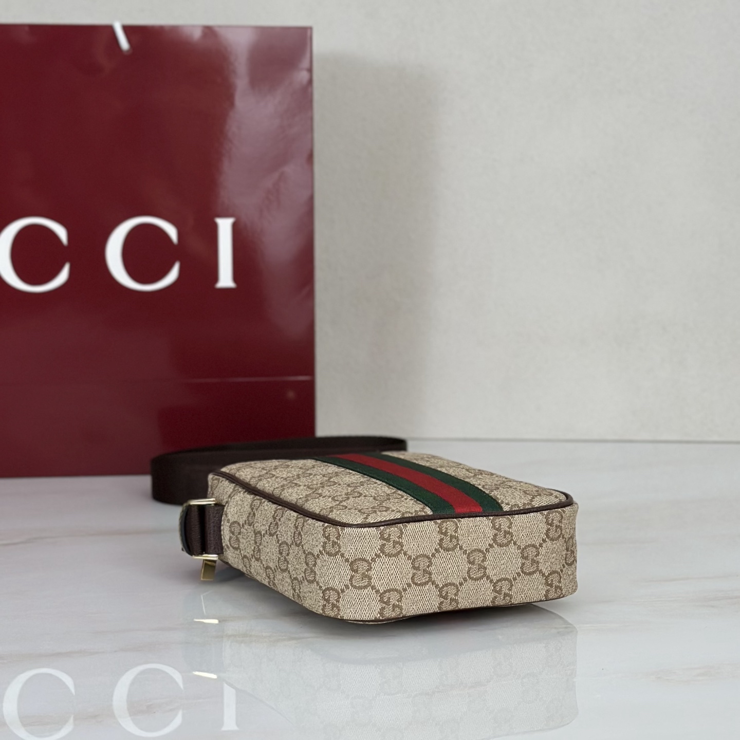 Gvc*1 GG Mmini Bag With Web Bag-13*20*5CM