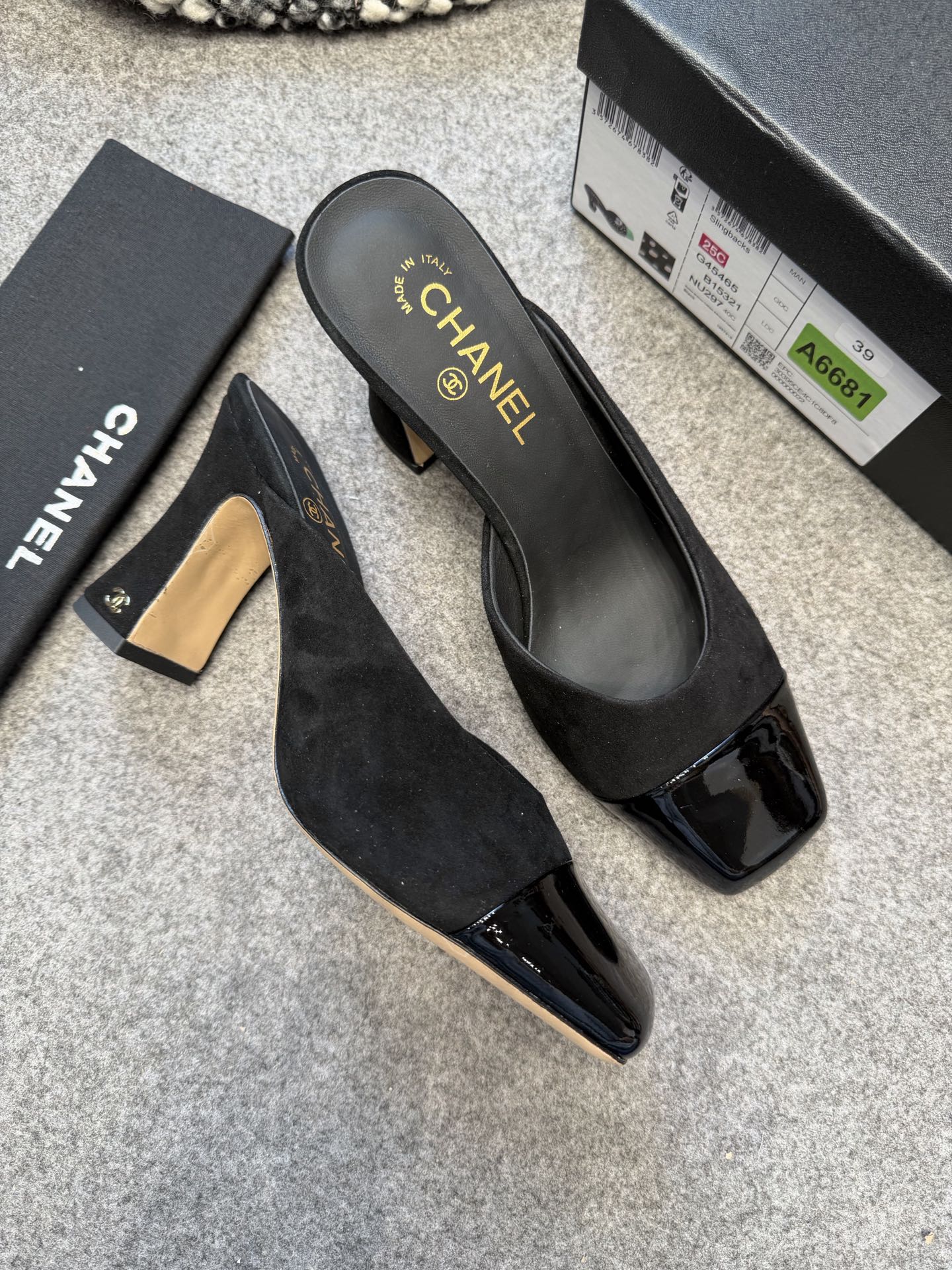 Cha*el Mules - Lambskin & Patent-8CM