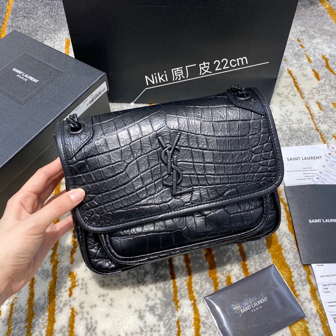 Y*L niki lambskin leather-22x16.5x7.5&28x20.5x8.5cm