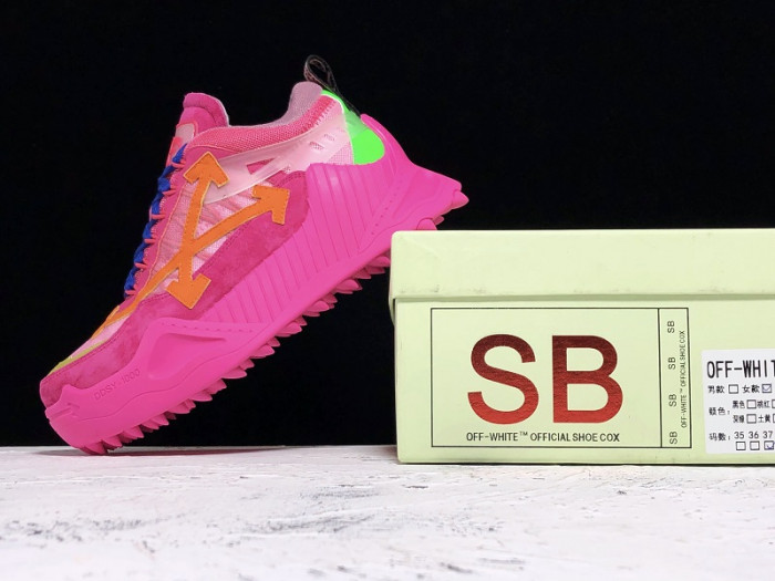 OFF-WHITE C/O ODSY-1000 SNEAKER ROSE RED