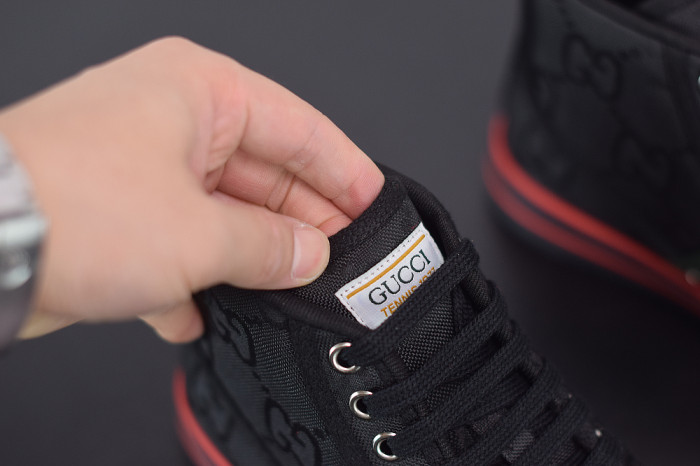G*u*i tennis 1977 print sneaker black 553385 dopeo 1977