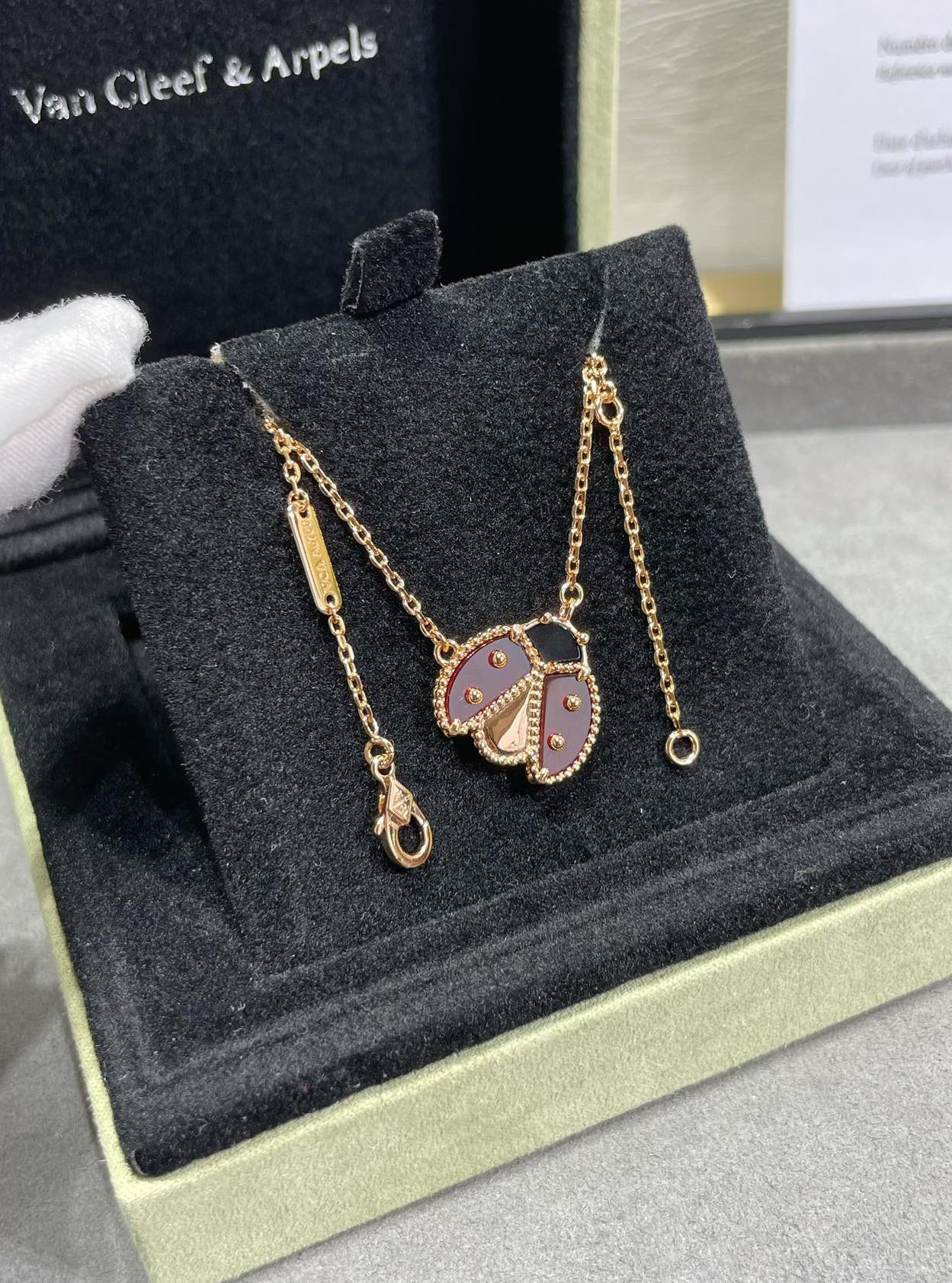 V*n Cl**f & Arpels ladybug Necklace