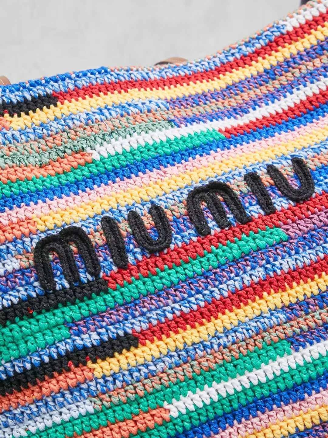M1v M1v Crochet Tote Bag 34x40x16cm