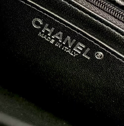 Ch**el Mini Flap Bag Black 12x20x6cm