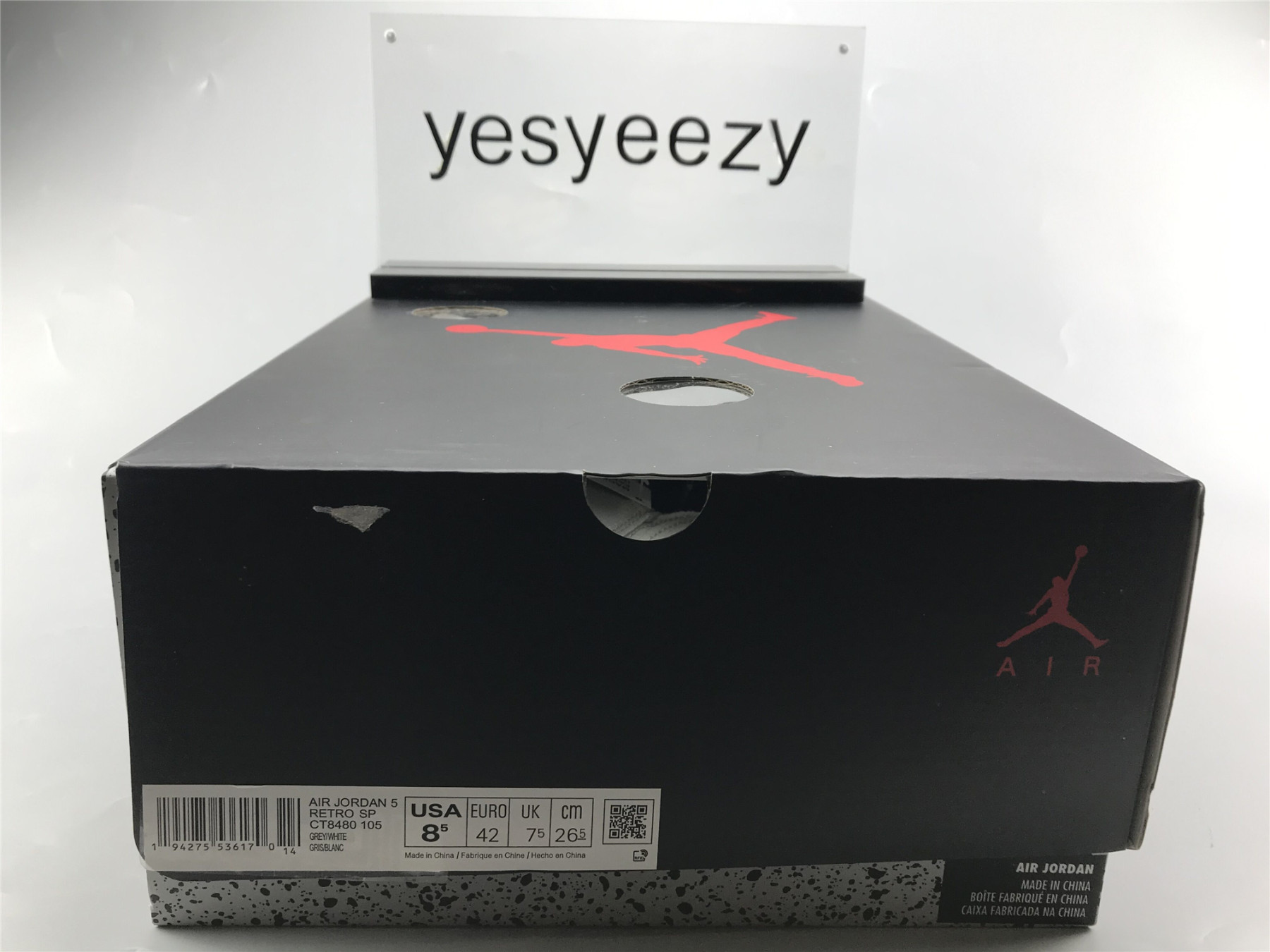 UA AIR JORDAN 5 RETRO SP "OFF-WHITE" "WHITE TEAL"