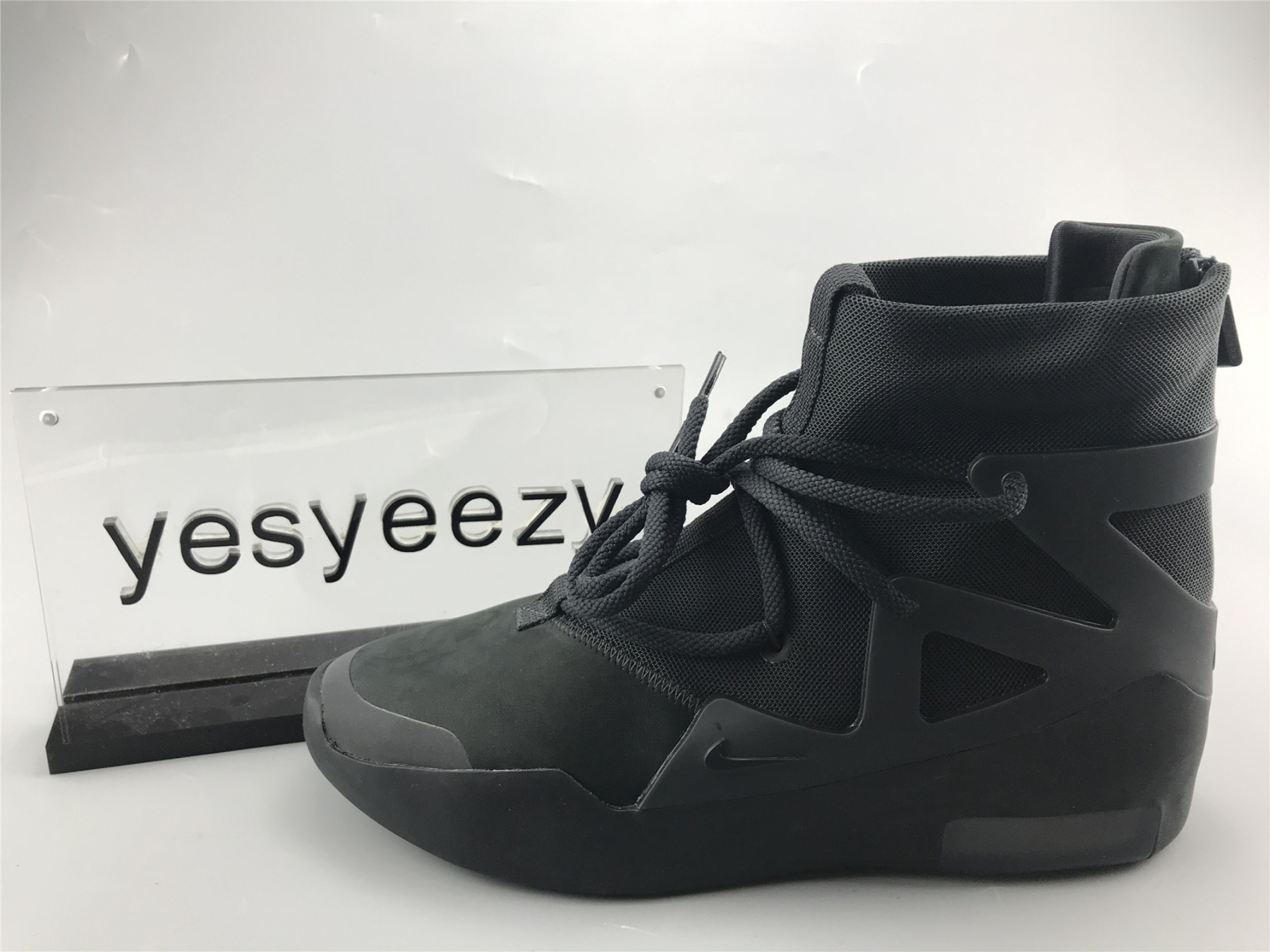 UA NIKE AIR FEAR OF GOD 1 TRIPLE BLACK