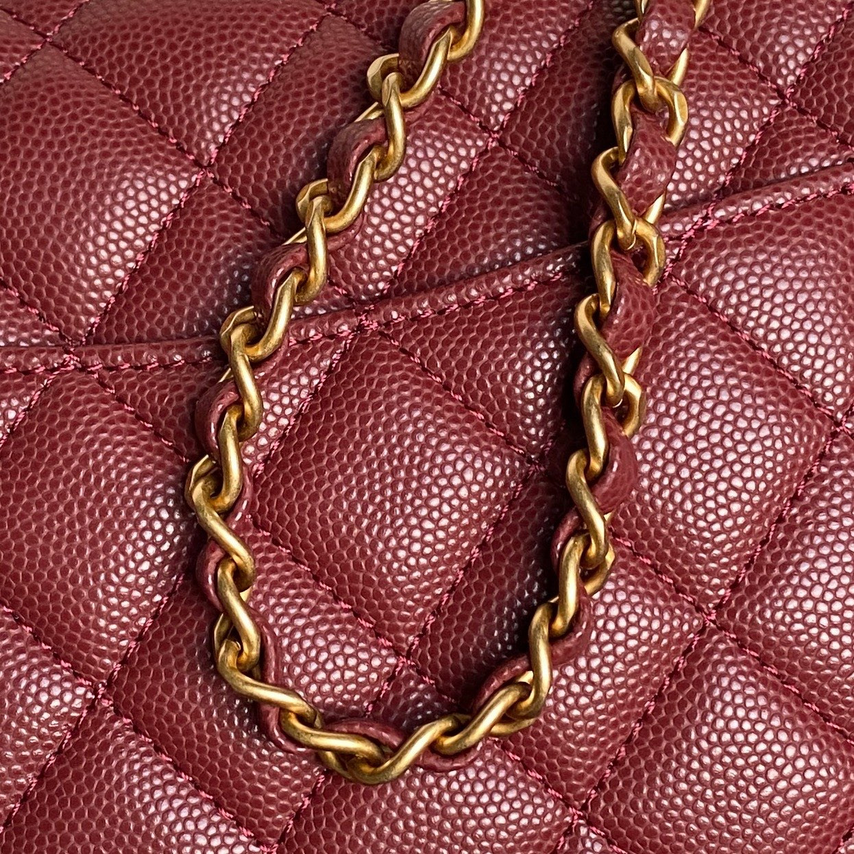 Ch**el flap bag with top handle as5702 22.5x13.5x6cm