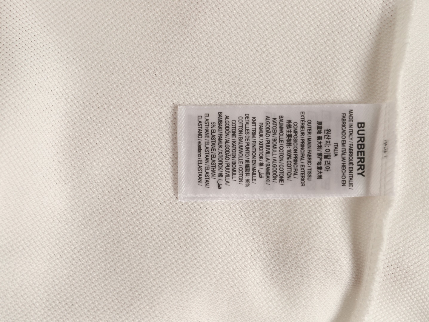 Bv*b*rry 26SS Long-sleeved Polo Shirt