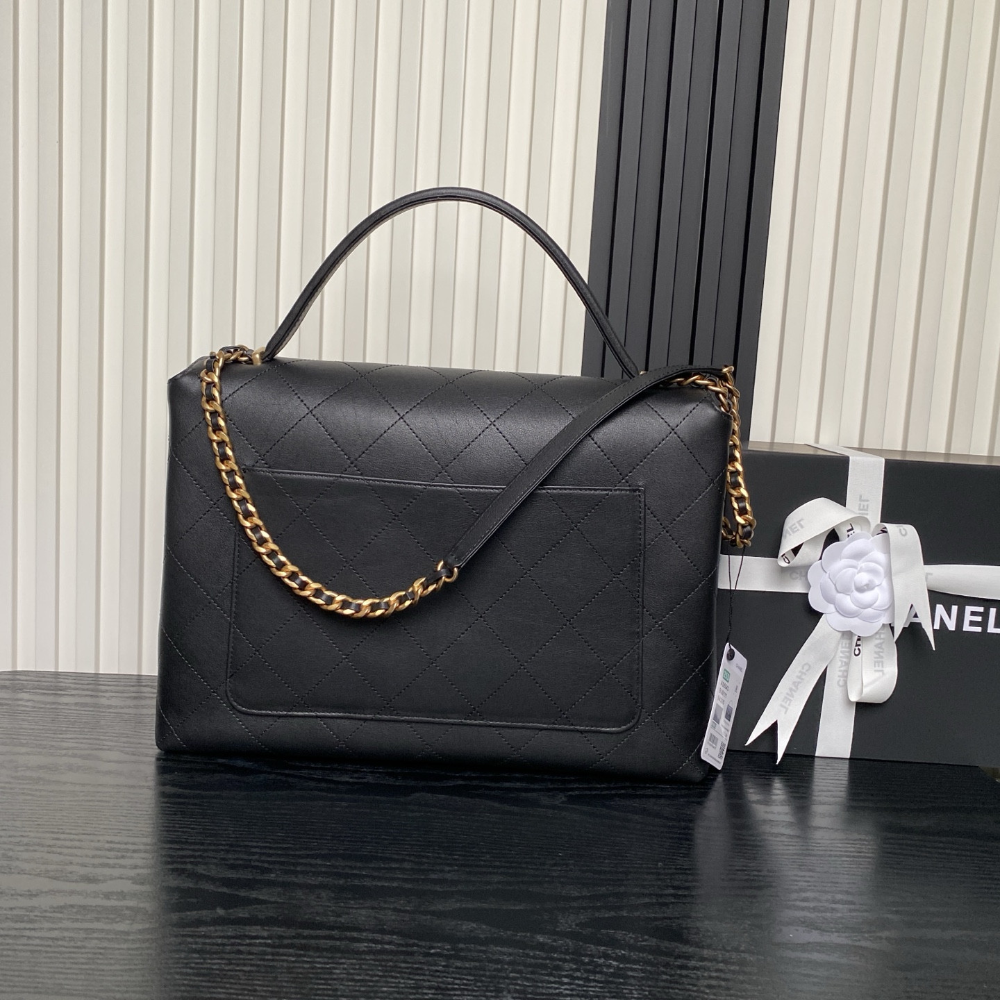Ch**el Maxi Flap Bag with Top Handle AS5543 26x37x10cm