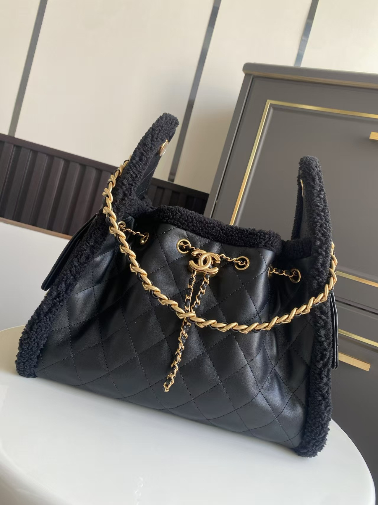 Ch**el 25C Bucket Bag 26x30x14cm