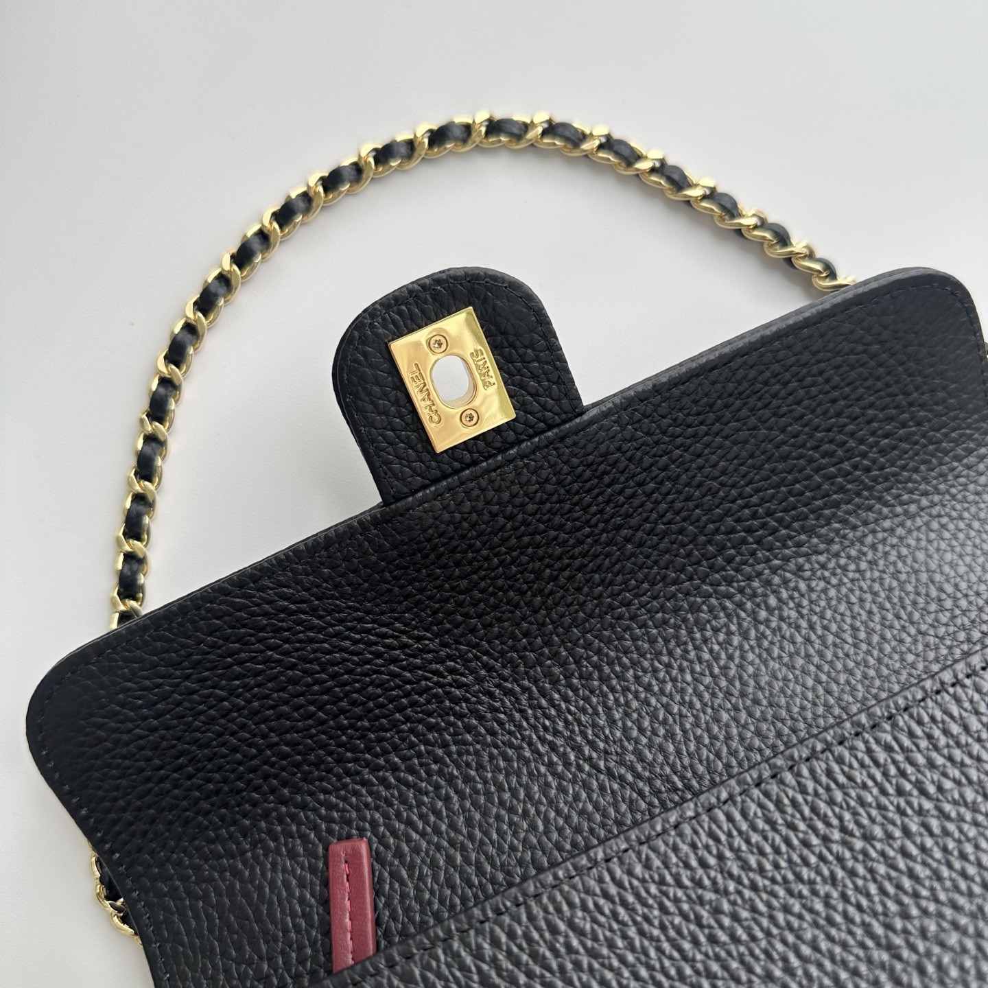 Ch**el Flap Bag AS6340 12x22x4cm