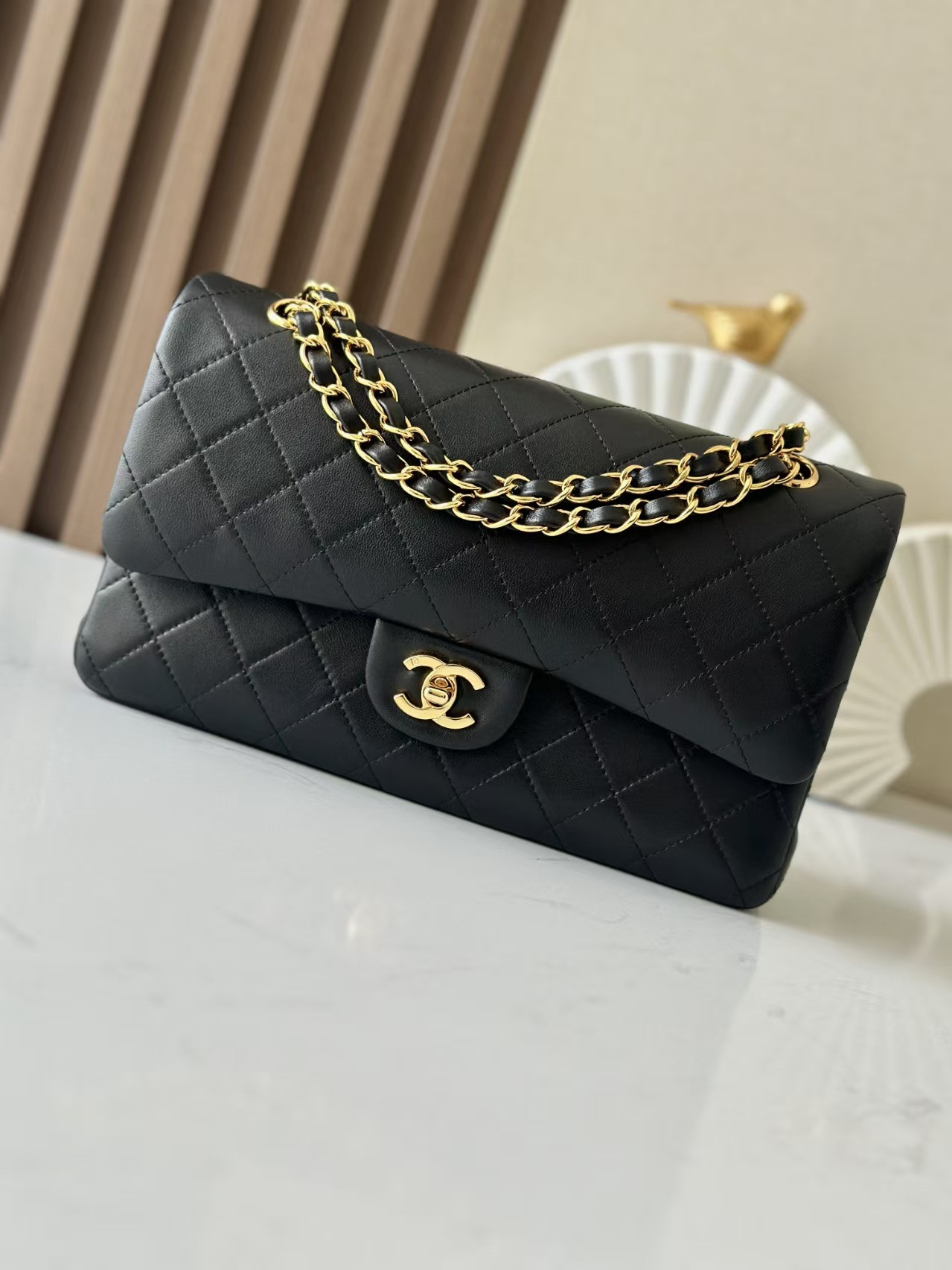 Ch**el Classic Flap Bag 15.5x25.5x6.5cm