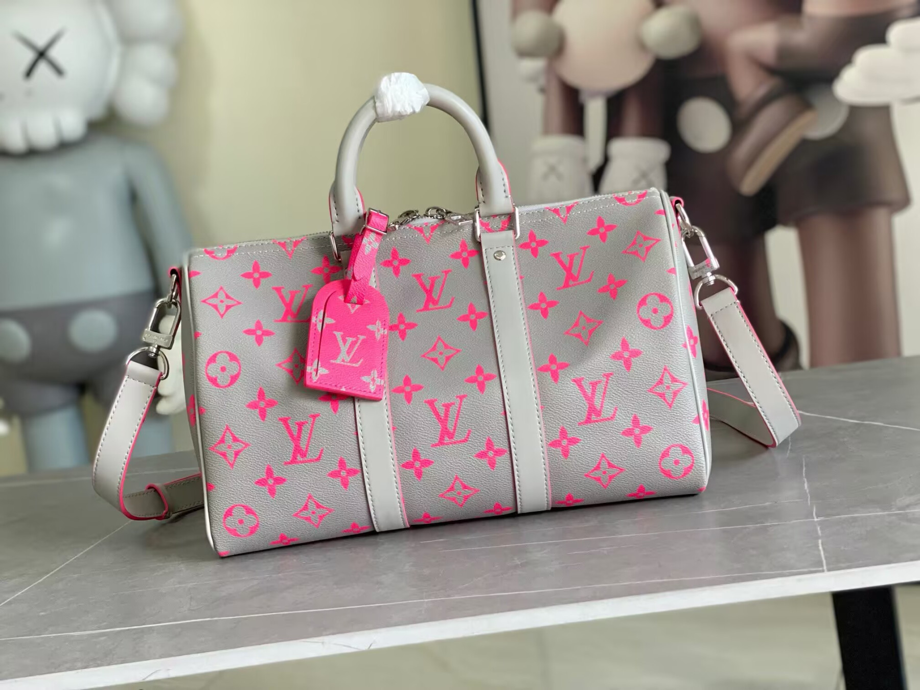 LV Keepall Shoulder Strap 35 M15023 34x21x16cm