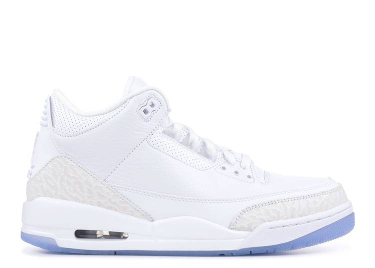 UA AIR JORDAN 3 RETRO 'TRIPLE WHITE'