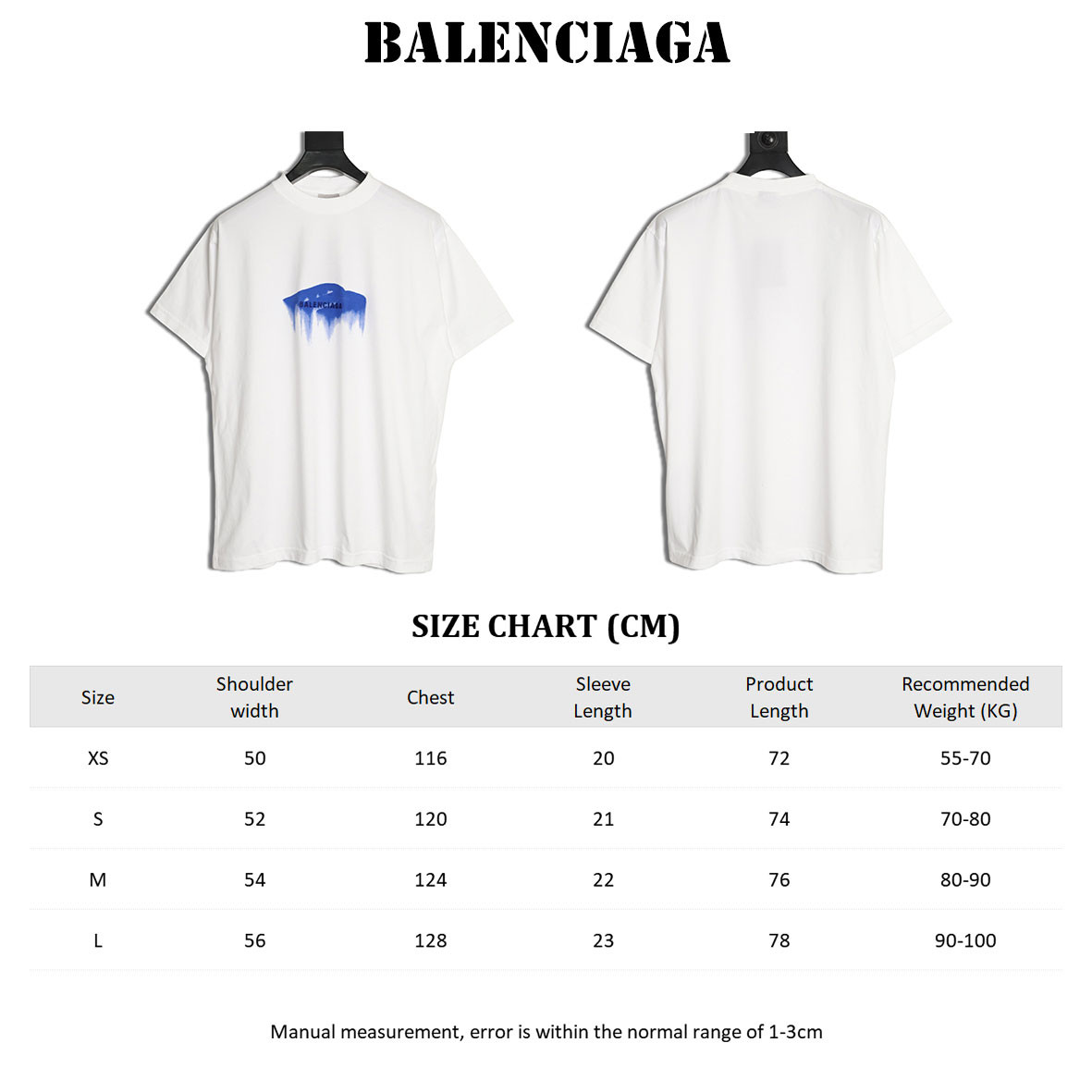 Ba1en*iaga 26SS Short-sleeved T-shirt