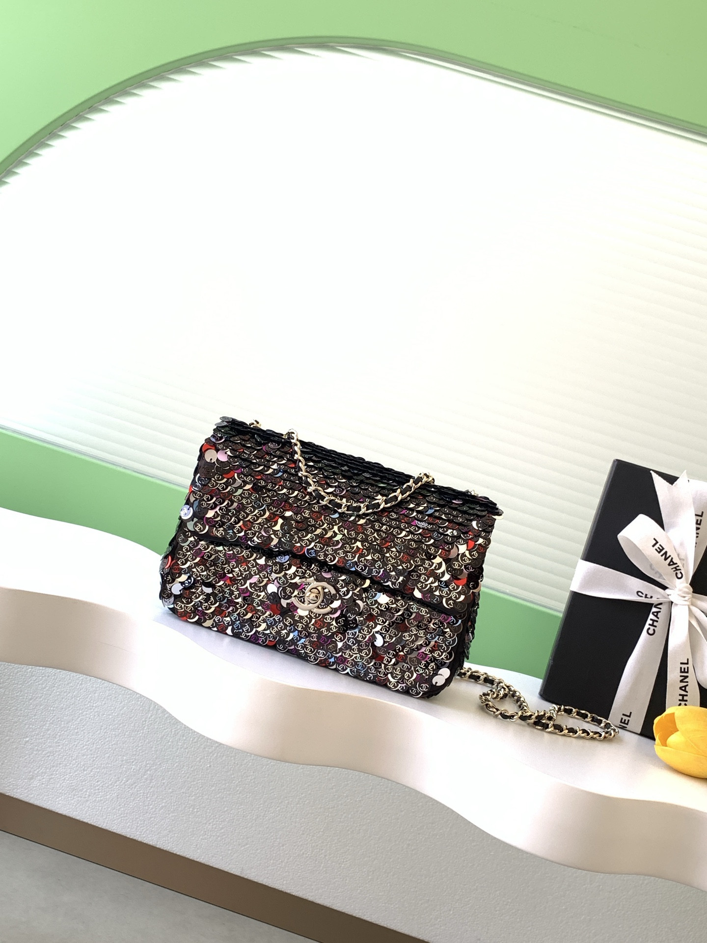Ch**el Flap Bag 13x21x8cm