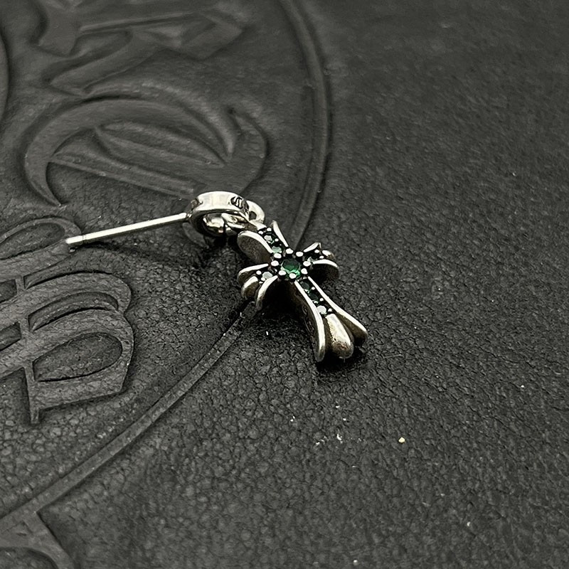 Ch*0me He**ts Cross Earrings
