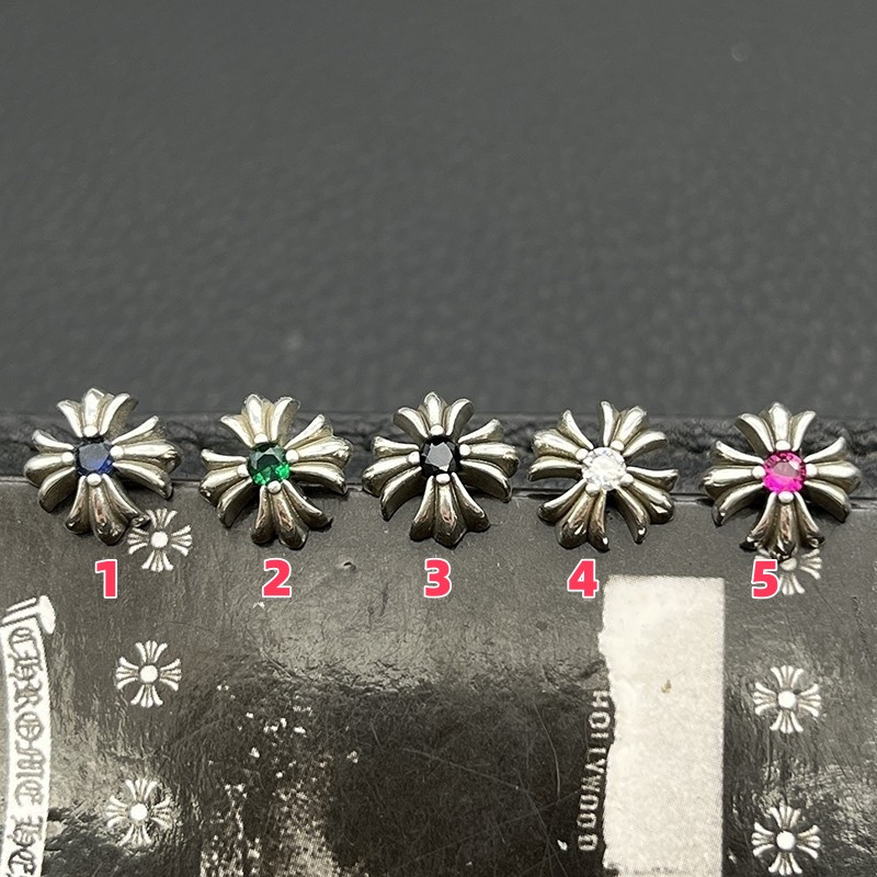 Ch*0me He**ts Cross Stud Earrings