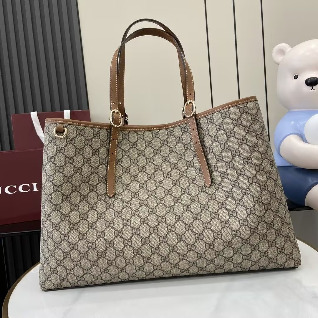 Gvc*1 GG Emblem Maxi Tote Bag 45.5x30x16cm (Without Original Box)